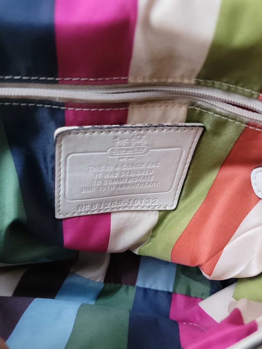 Coach Willis White Legacy 70th Anniversary Bag